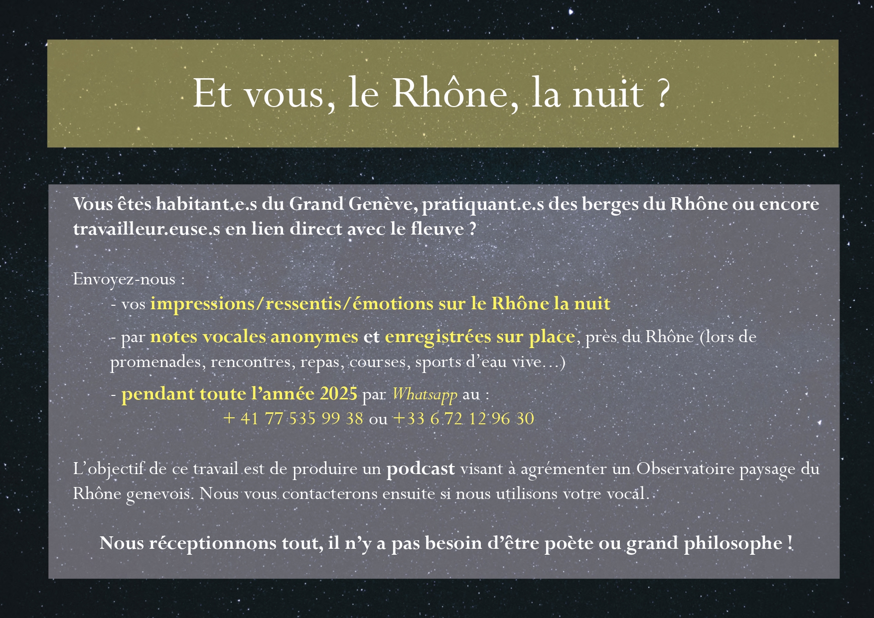 Et vous le Rhône la nuit ?